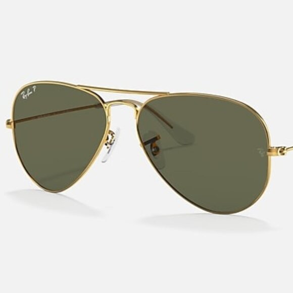 Ray-Ban RB3025 Aviator Sunglasses – Arista Gold Frame G-15 Green Lenses